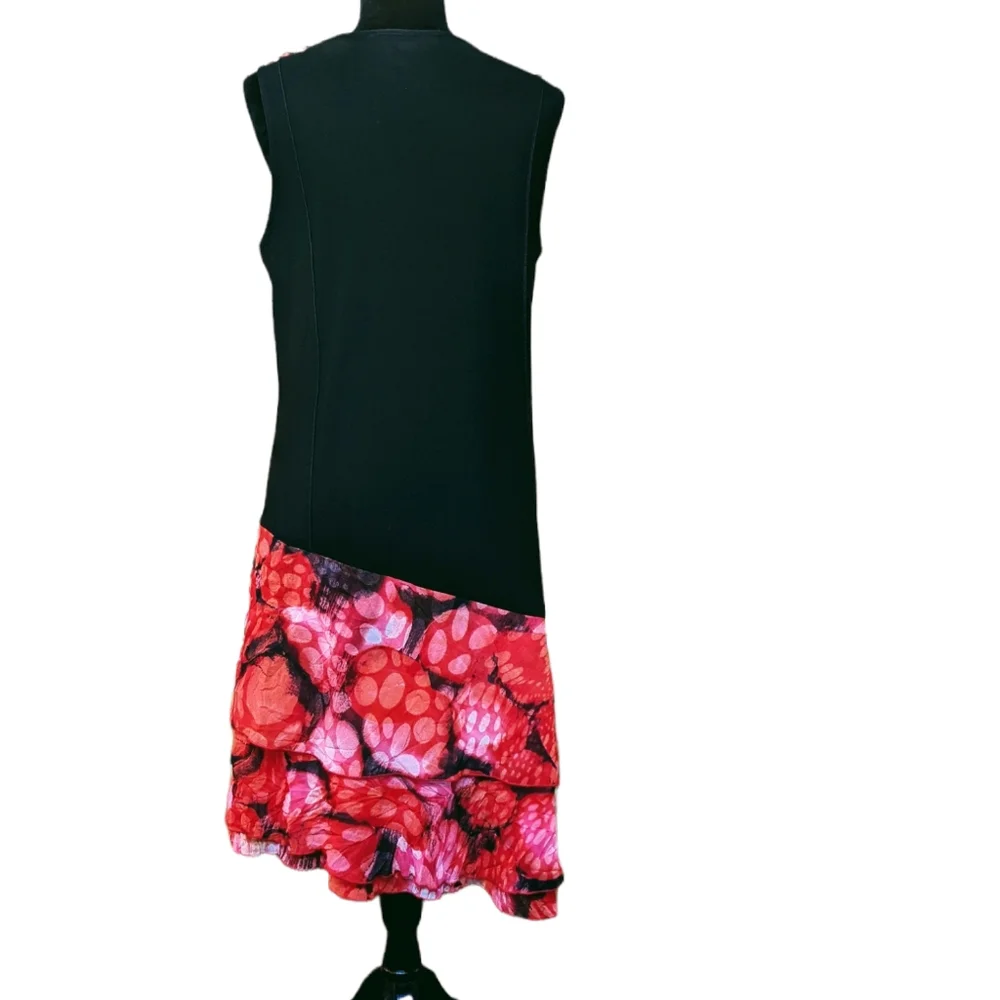 EUC Lana Lee Black & Coral Shades Party Dress - Picture 4 of 6